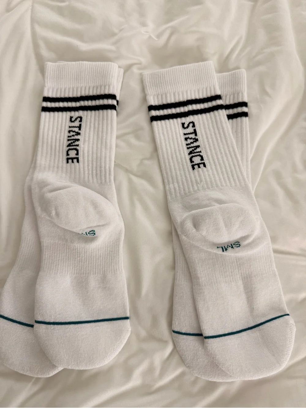 STANCE White Crew Socks - 2 pairs
